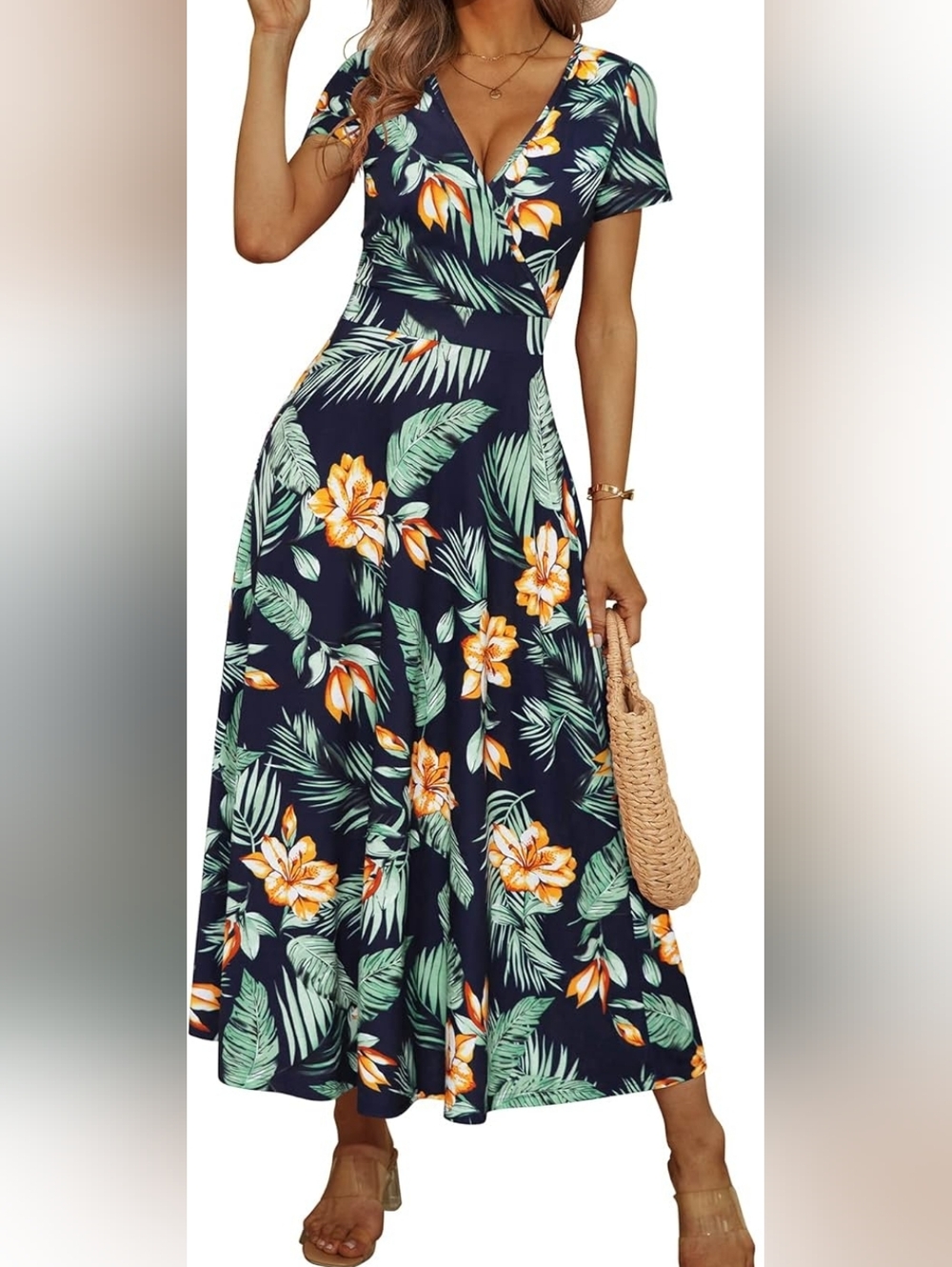 Floral Tropical Maxi Dress